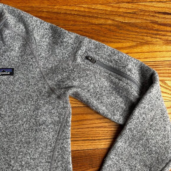 Patagonia Women's Better Sweater 1/4 Zip Grey Womens Small - Picture 5 of 11